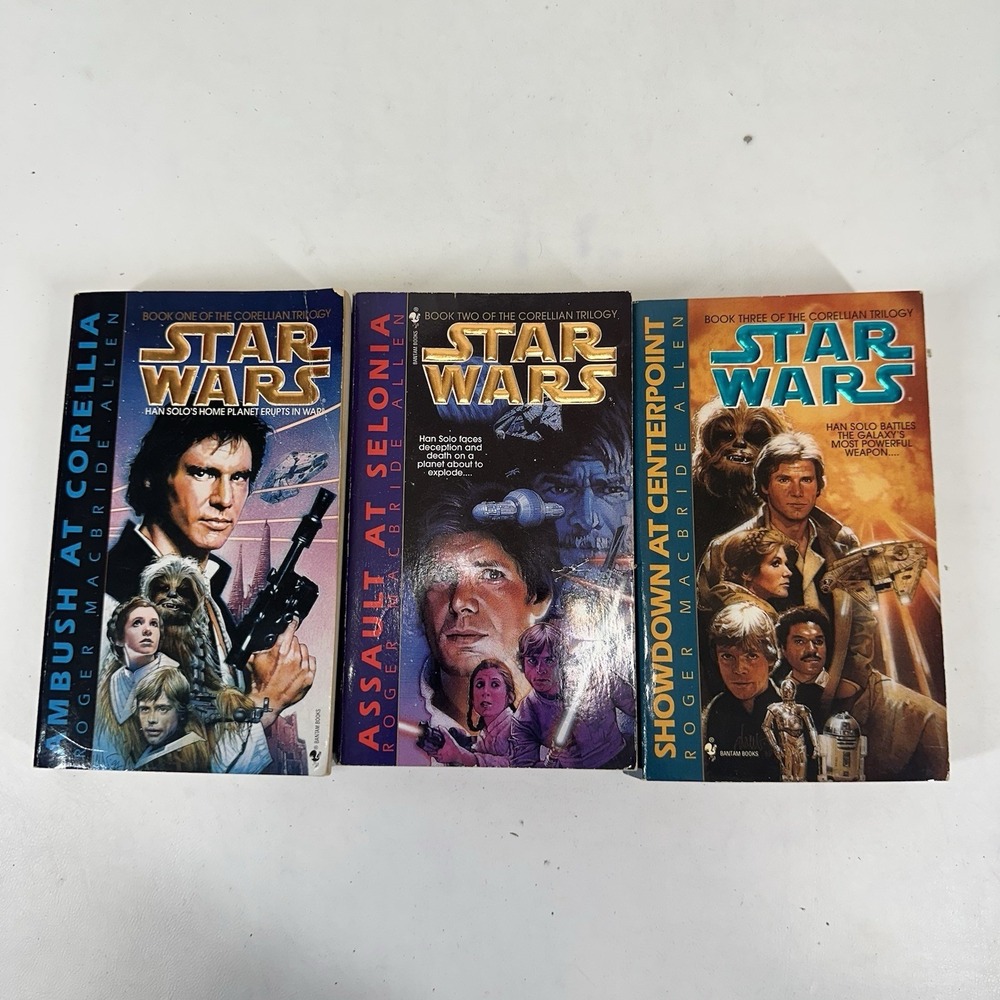 Star Wars The Corellian Trilogy Paperback Books Allen Full Set Of 3